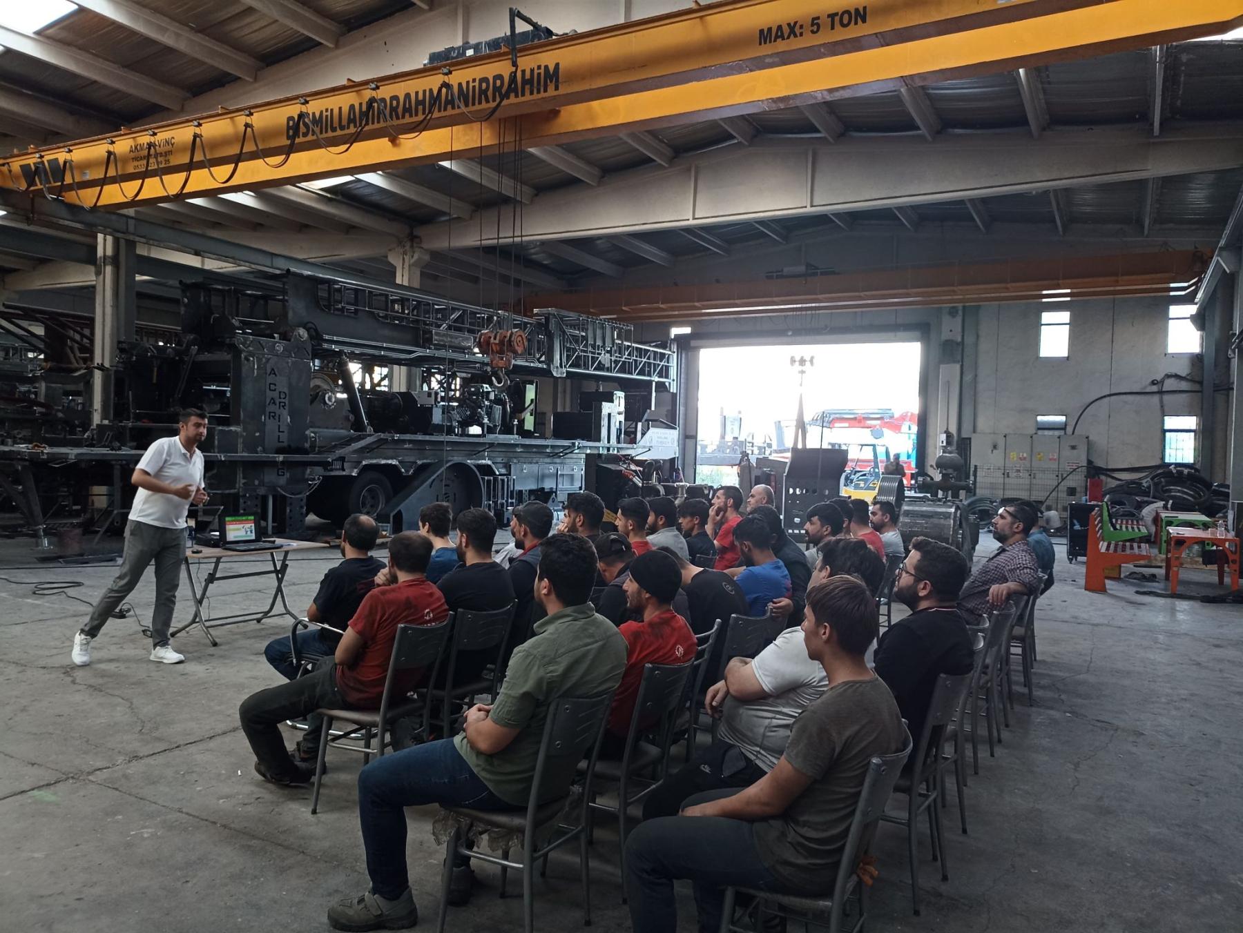 Acar Kardeşler Sondaj iş sağlığı eğitimi | ACR Drilling Occupational Health and Safety Training | water well drilling rig