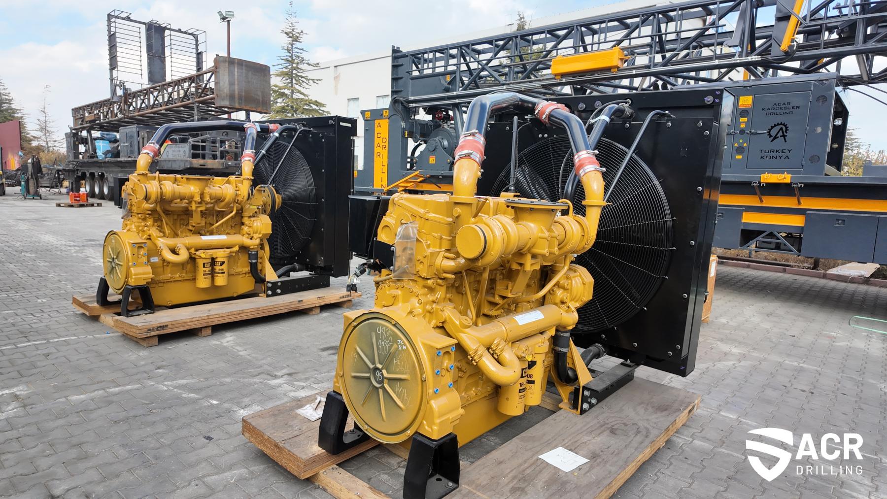 CAT C18 Twin Turbo 700 HP ACR Drilling Acarkardesler Sondaj worldwide borehole water well drilling rig
